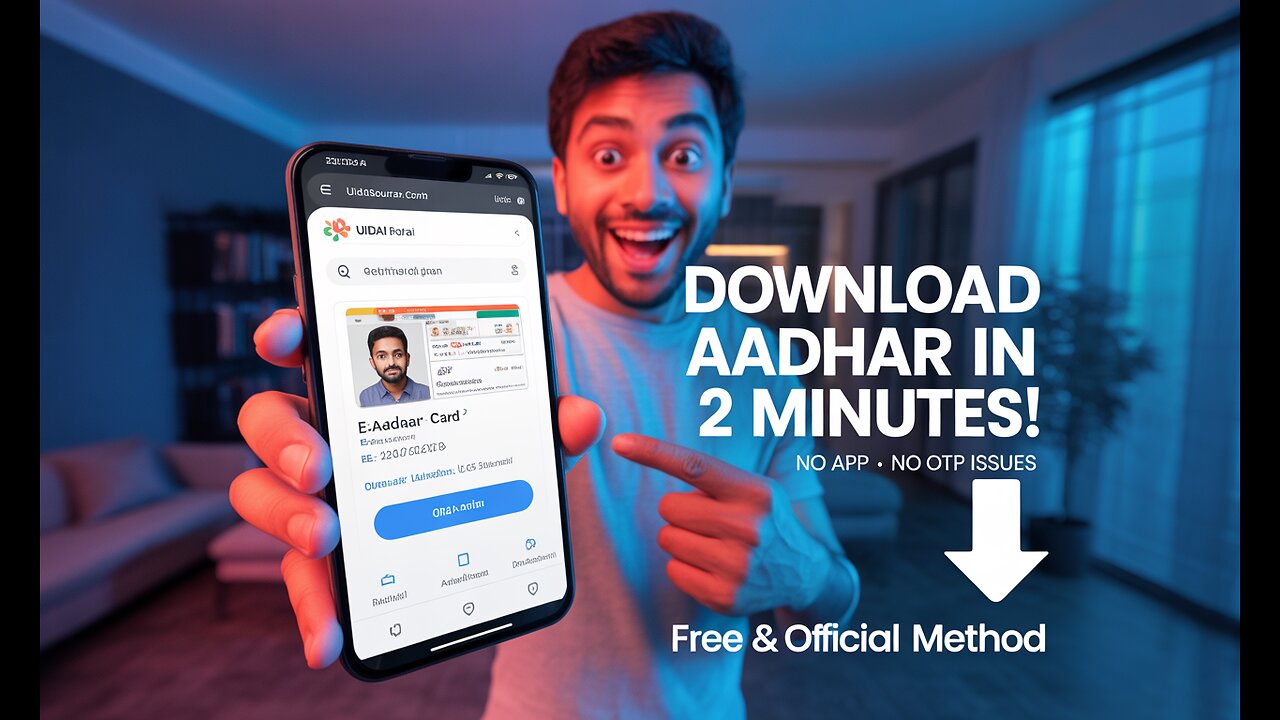 How To Download Aadhar Card Online Instantly using Mobile (Without Going to Any Center)