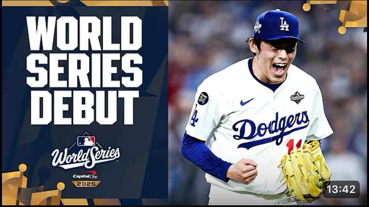 Roki Sosaki records 5 big outs for the LA Dodgers in his World Series debut