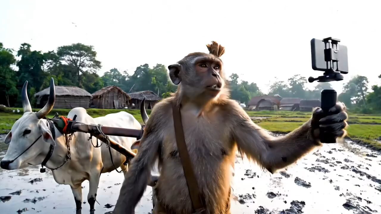 funny 🤣 monkey video