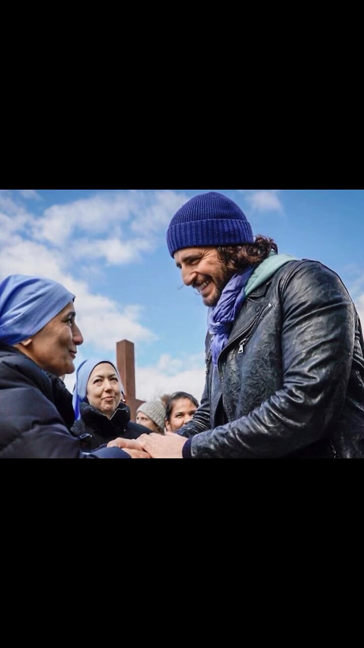 Jonathan Roumie conversation with Mother Olga at Life Conference in Boston USA