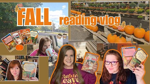 Fall Reading Vlog 🍂🍵 - Reading Fall Romances 💕, Pumpkins, Mums, Fall Drinks + more