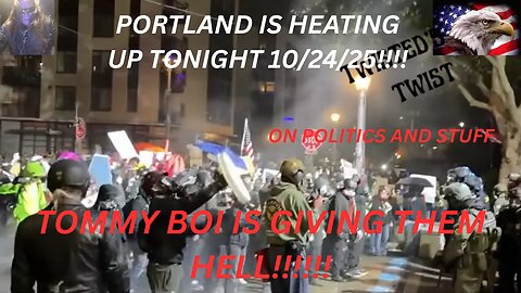 Portland Inferno: Tommy Boi Torches Antifa at ICE Riot – 10/24/25