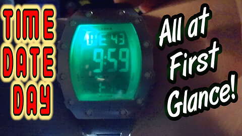 LASIKA DIGITAL WATCH with green light up backlight display, TIME, DATE, WEEKDAY, SECONDS all at once