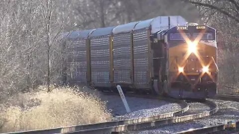 CSX AutoRack Train Meet from Lodi, Ohio December 17, 2024 Part 3