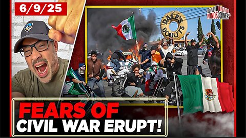 6/9/25 - CIVIL WAR FEARS SURGE - 2,000 Troops Deployed.. Border Czar Threatens to Arrest Newsom! - NINO