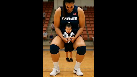 World's Tallest female volleyball player! #tallwoman #heightdifference #viralvideo #video #Shorts