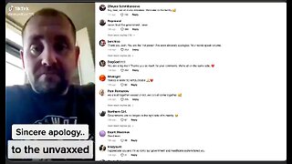 A SINCERE APOLOGY TO THE UNVAXXED - He wishes he would have had the courage to say NO