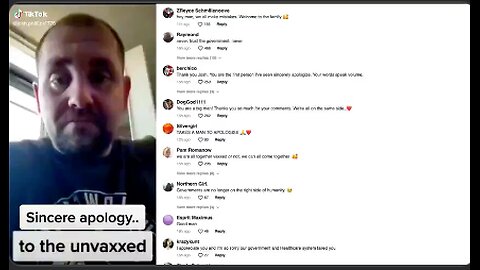 A SINCERE APOLOGY TO THE UNVAXXED - He wishes he would have had the courage to say NO