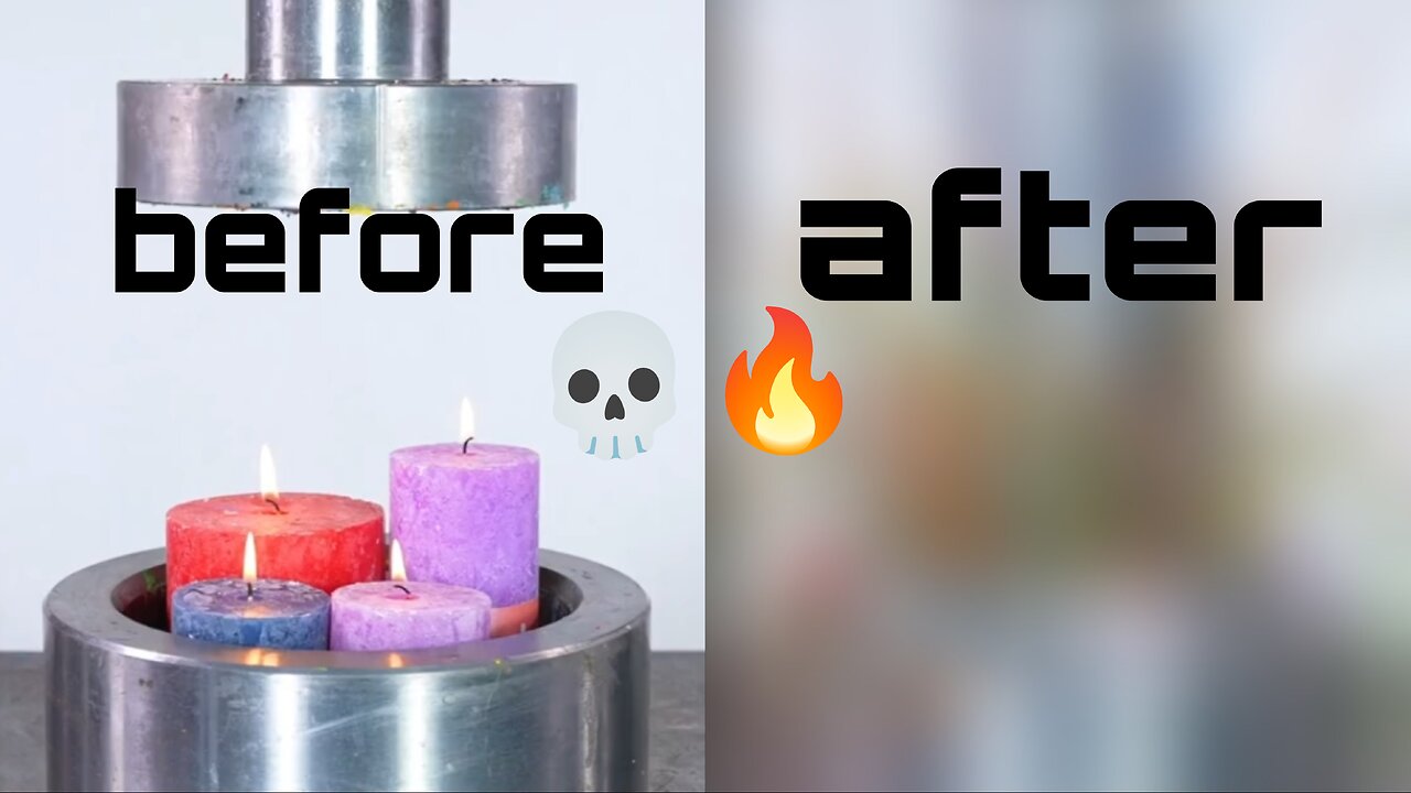 #Hydraulic_piston_vs_candles_ASMR💀🔥
