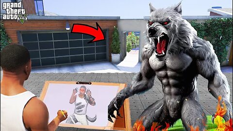 Franklin Uses Magical Painting To Make SCARY WEREWOLF In Gta V ! GTA 5 new
