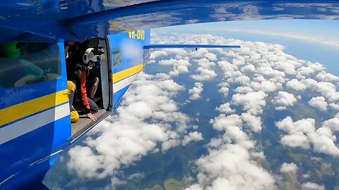 Footage from Queensland, Australia, where a group of 16