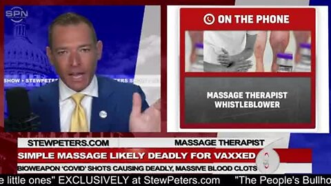 "Whistleblowing Massage Therapist Notes Bioweapon Shots Leading to Severe Blood Clots"