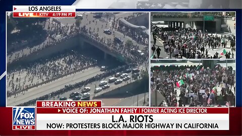 CAL HWY PATROL TRIES TO DISPERSE ANTI-ICE PROTESTERS