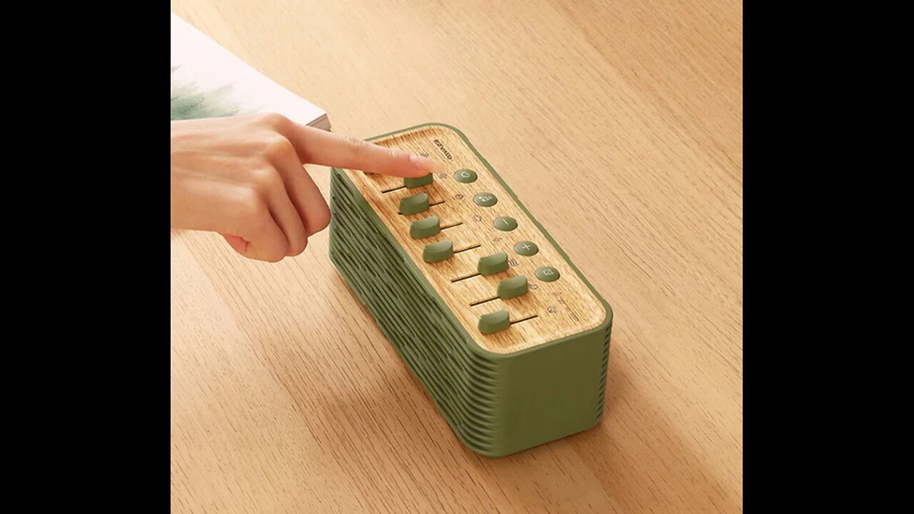 White Noise Bluetooth Speaker, with Timer & 8 White Noise, for Sleep, Study and More