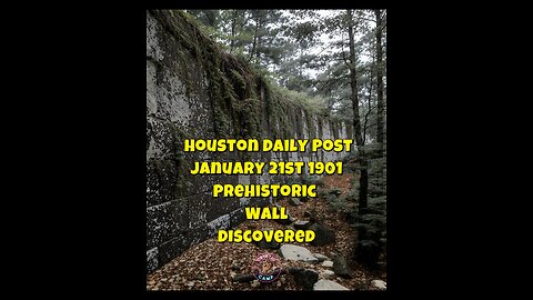 "Prehistoric Wall discovered in Mississippi"