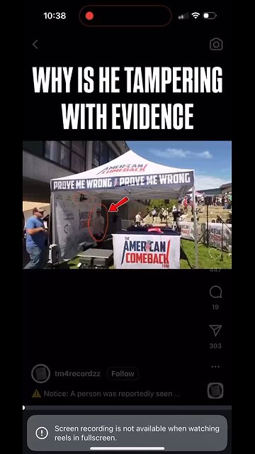 👁 👆 Charlie Kirk's murder: Someone tampering with evidence at active crime scene
