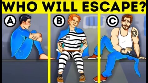 Who Will Escape First? 🕵️‍♂️ Use Your Brain to Find Out!