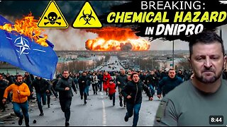 A CHEMICAL HAZARD was declared in Dnipro after Russia destroyed a secret NATO facility