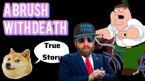 Noob Noob has a bike accident | A brush with death review