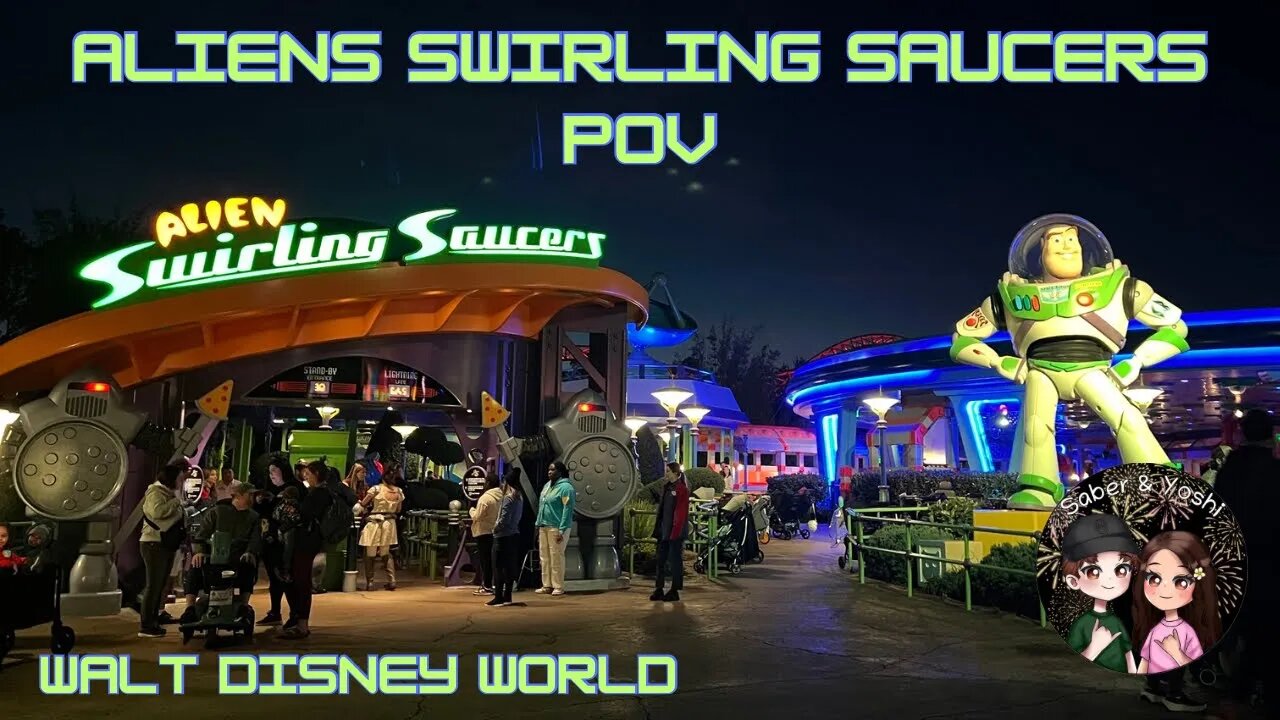 Aliens Swirling Saucers POV