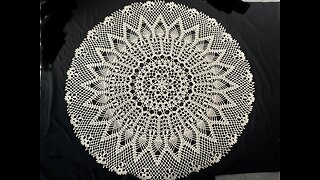 #A-103)-(ep.8/9)-Pineapple Crochet Table Center