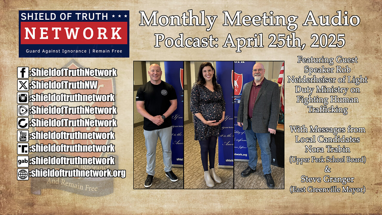 Monthly Meeting Audio Podcast: April 2025 — Rob Neiderheiser on Fighting Human Trafficking