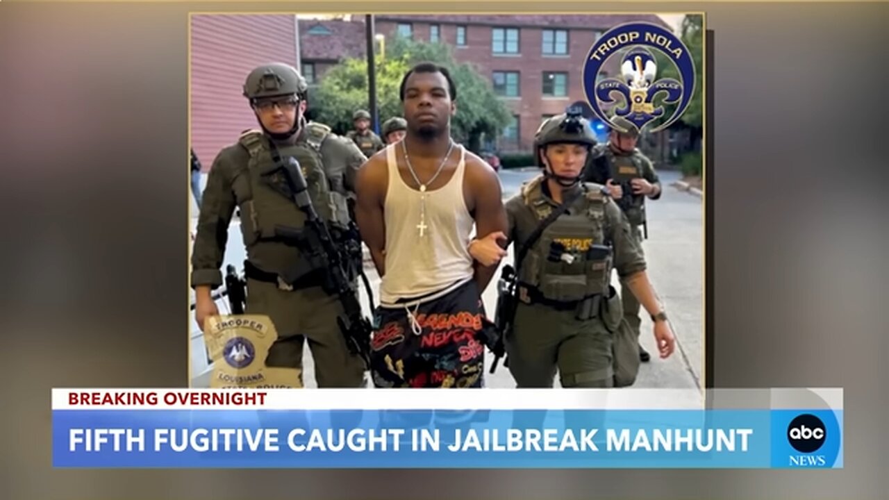 5th fugitive caught in New Orleans jailbreak