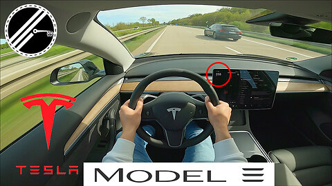 Tesla Model 3 | 441 PS | Top Speed Drive German Autobahn No Speed Limit POV