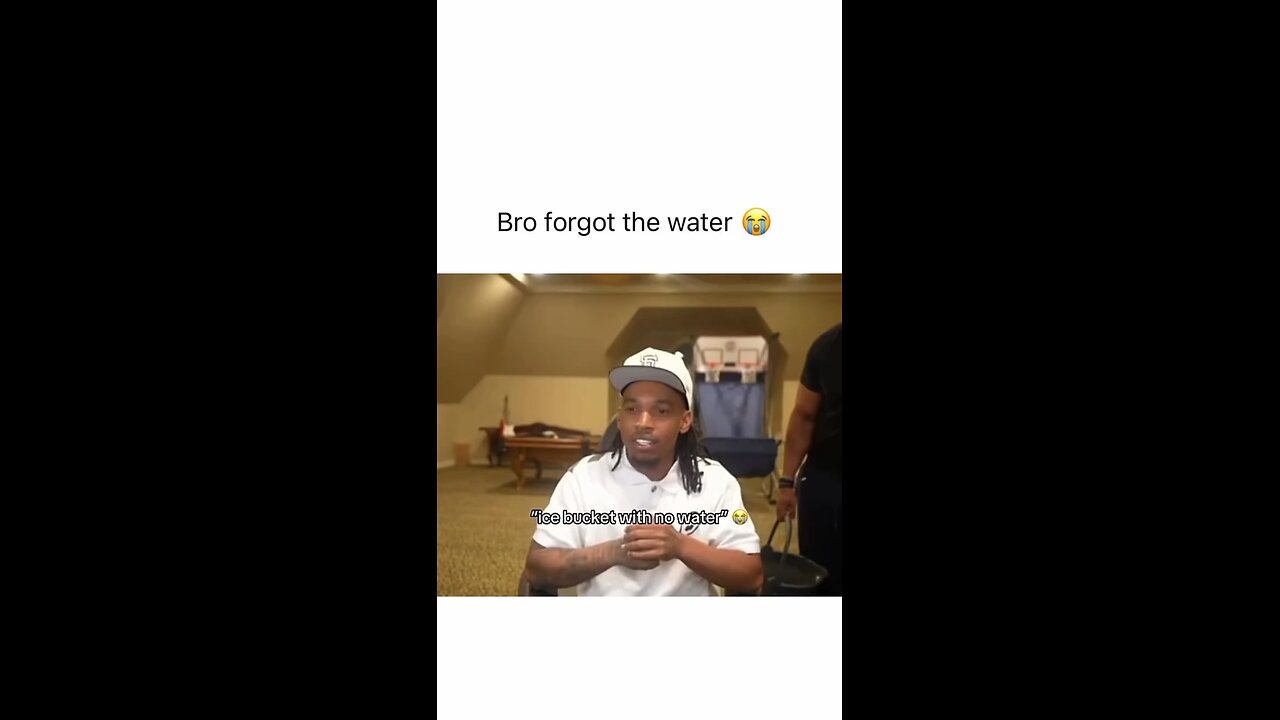 Bro forgot the water 🌊💦😅