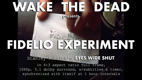 Fidelio Experiment in 4:3 aspect ratio, 1080p, 5.1 dolby, w/subtitles & timer