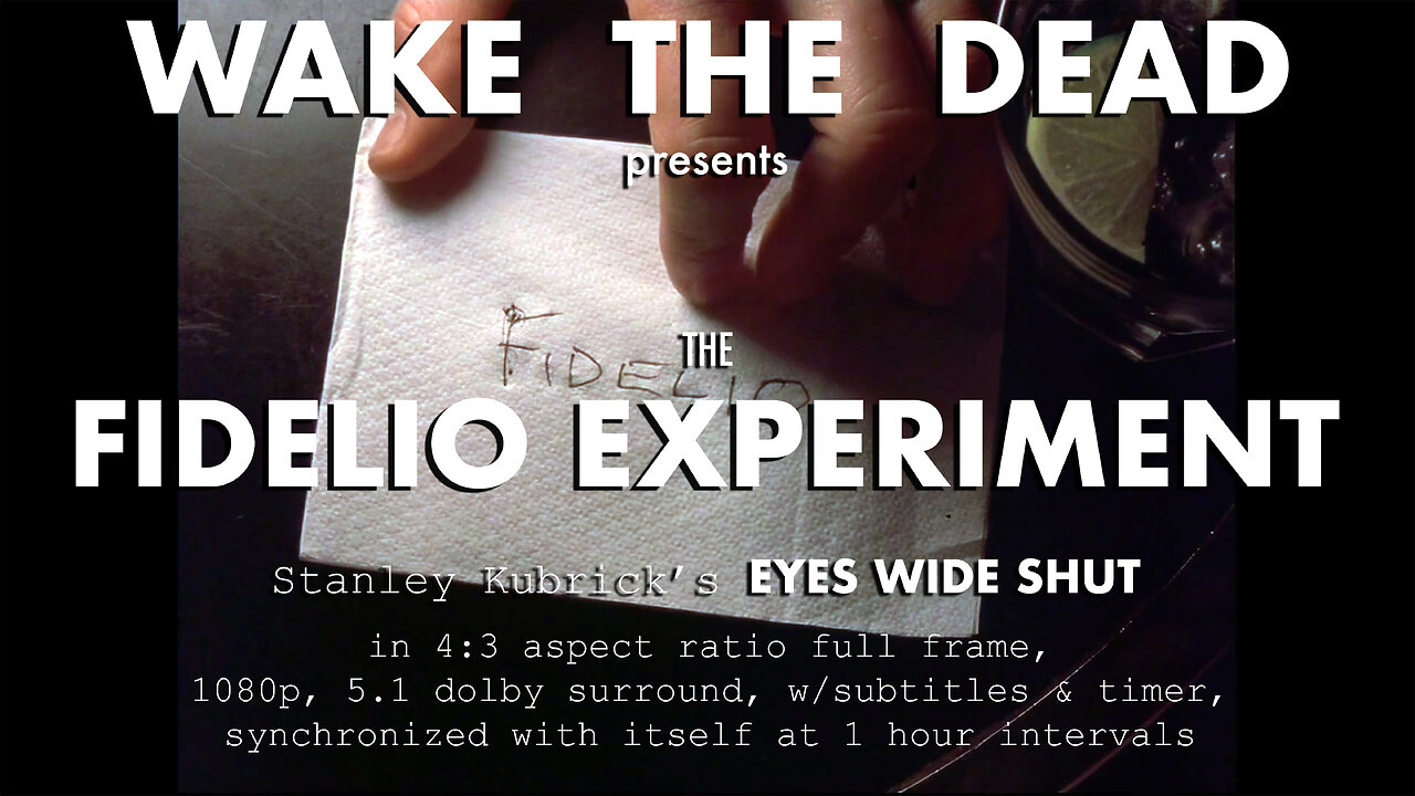 Fidelio Experiment in 4:3 aspect ratio, 1080p, 5.1 dolby, w/subtitles & timer