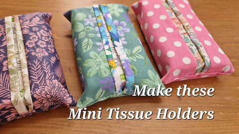 How to make mini tissue holders. Very quick and easy!