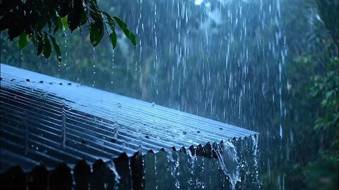 3 HOURS: Gentle Rain on a Tin Roof | Perfect Sleep, Anxiety & Stress Relief Sounds