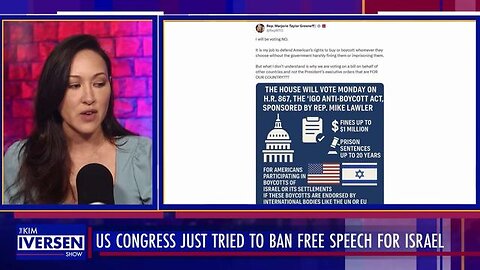 Israel First - Congress Almost Criminalized Free Speech Today - Kim Iversen