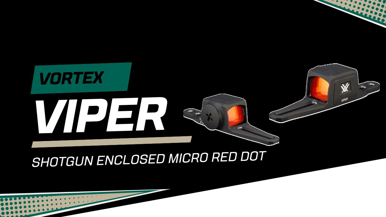 Vortex Viper Shotgun Enclosed Micro Red Dot Optic With Multi-Reticle and Side Battery