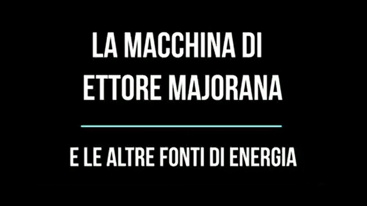 LA MACCHINA DI ETTORE MAJORANA: ECCO COME È FATTA