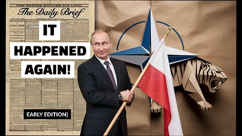 2 Dozen RUSSIAN drones and a missile enter POLAND!
