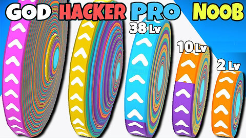 NOOB vs PRO vs HACKER vs GOD in Peel Runner 3D
