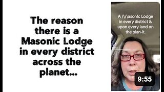 The reason there is a Masonic Lodge in every district across the planet...