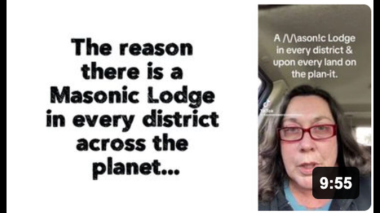 The reason there is a Masonic Lodge in every district across the planet...