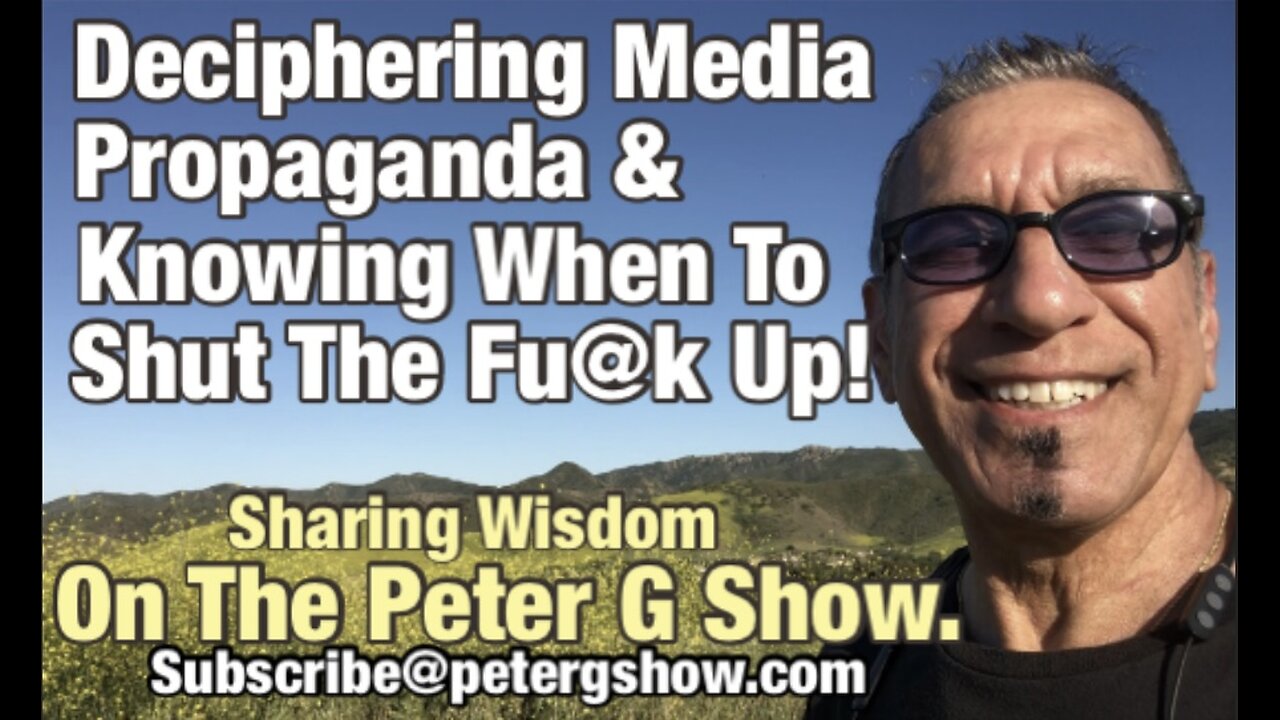 Knowing When To Shut The Fu@k Up, The Peter G Show. June 18, 2025. Show #294