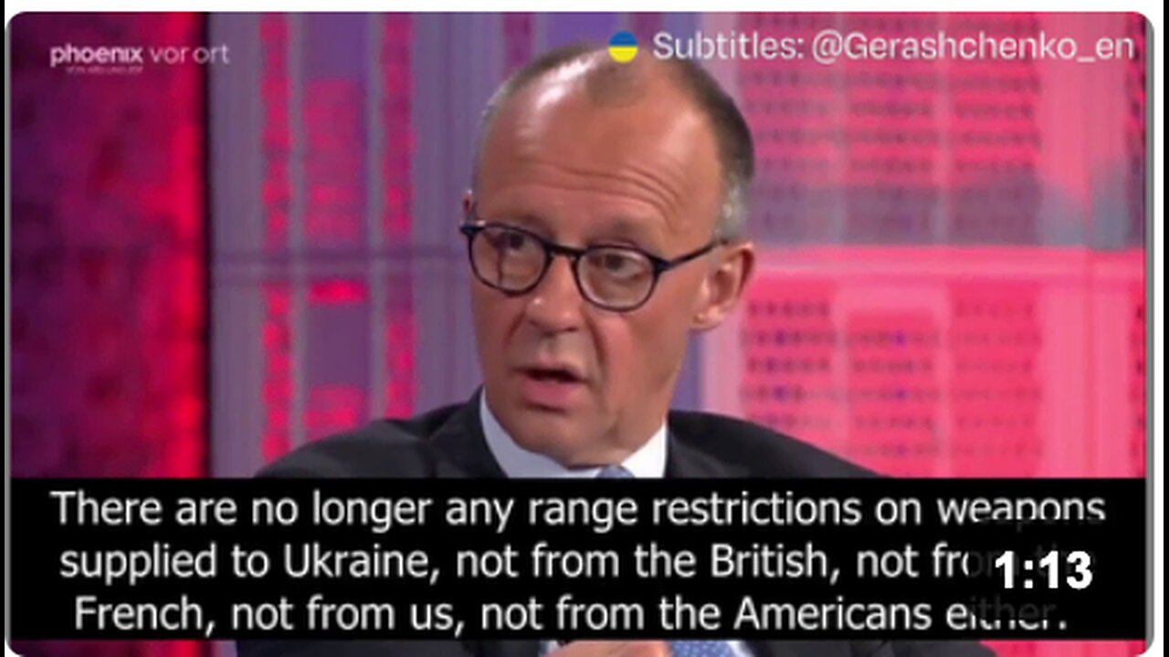 Germany's Chancellor Merz declares "Ukraine can now also defend itself by attacking military positions in Russia."