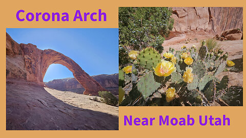 Corona Arch near Moab Utah