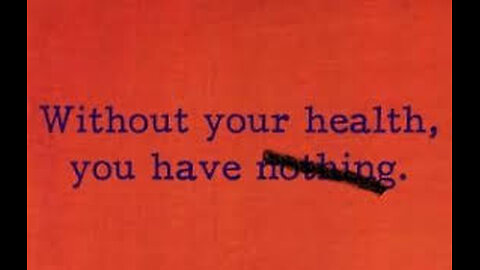 THE HEALING REVOLUTION BEGINS - WITHOUT YUOR HEALTH YOIU HAVE NOTHING