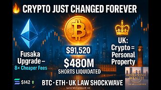 $480M Short Squeeze | ETH 8× Faster | UK Makes Crypto Personal Property