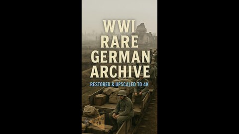 WW1 Rail Journey: 1918 German Frontline Footage Restored in Breathtaking 4K! 🚂✨