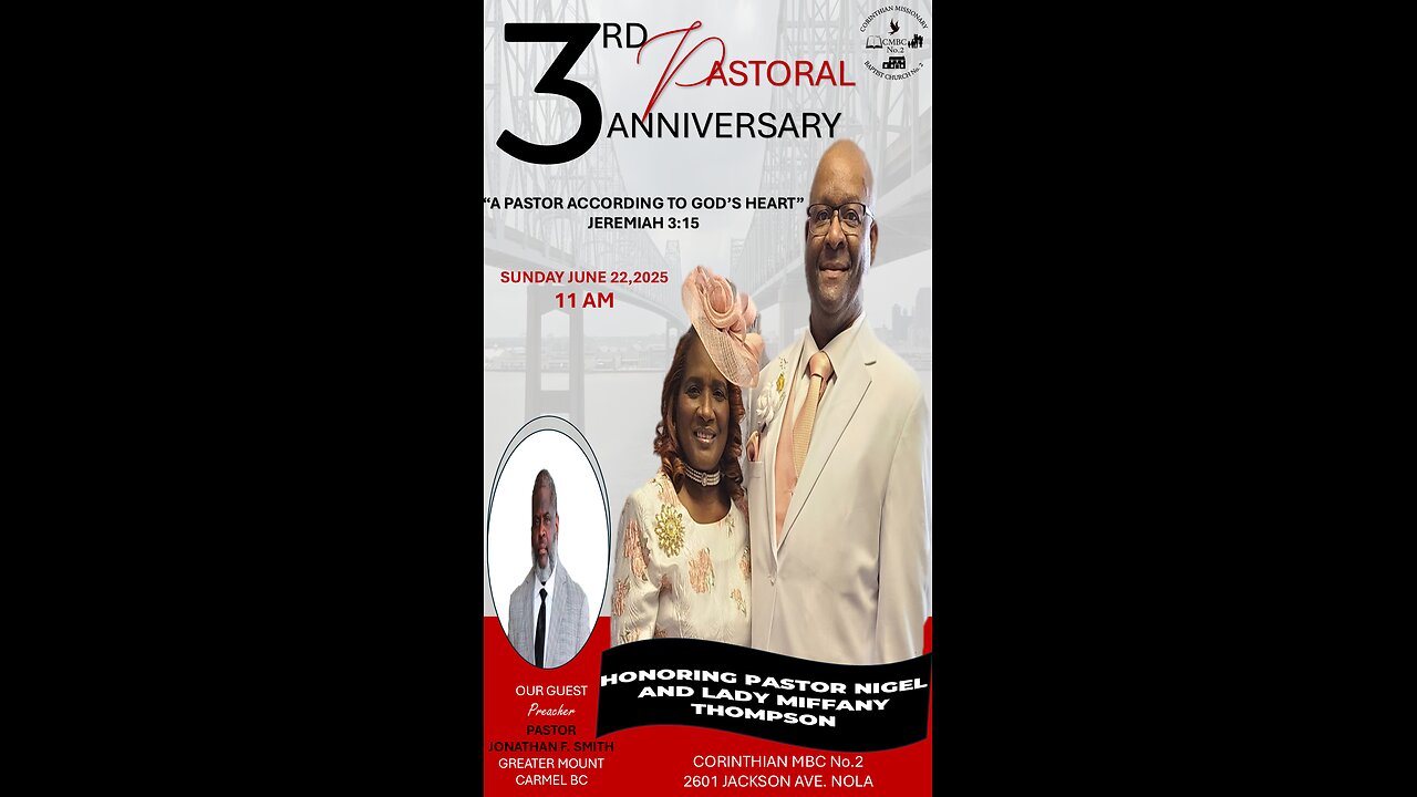 Honoring Pastor T and Lady Miffinay's Three Years of Pastoral Service