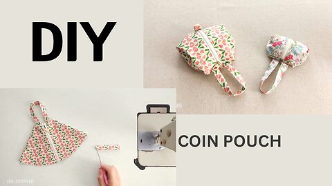 Coin Pouch Accessory🍒✨ | DIY | Quick Easy Sewing