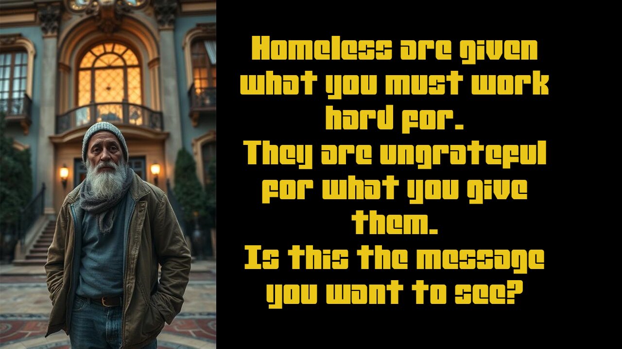 Giving the homeless houses does not help anyone.