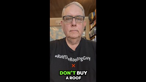 Don’t buy a roof based upon a Warranty? There, I said it! With #RolfTheRoofingGuy